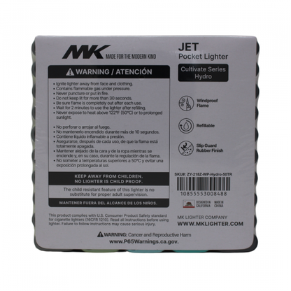 MK JET HYRDO SERIES REFILLABLE LIGHTER - 50 Pack