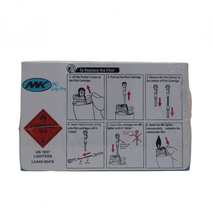 MK FLINT 9G GRIP PRO REFILLABLE LIGHTER - 50 Pack