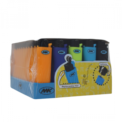 MK FLINT 9G GRIP PRO REFILLABLE LIGHTER - 50 Pack