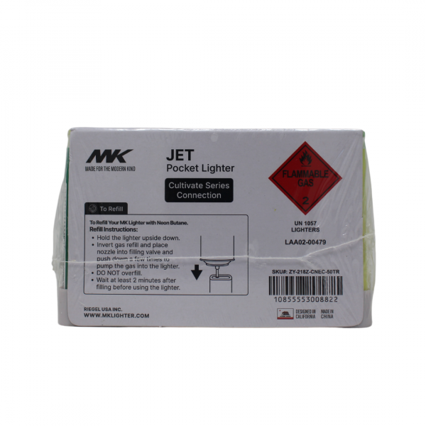MK Jet Connection Series Refillable Lighter - 50 Count