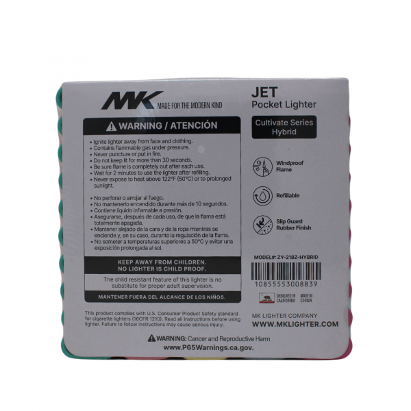 MK Jet Hybrid Series Refillable Lighter - 50 Count