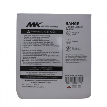 MK CANDLE JET PASTEL SERIES REFILLABLE LIGHTER (50X6)