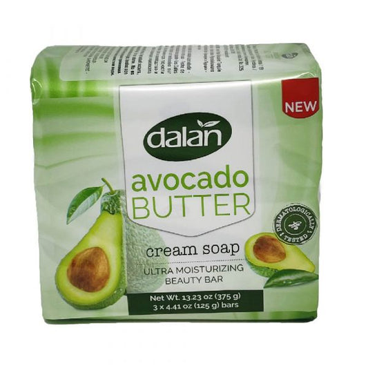 Dalan Cream Bar Soap - Avocado Butter (3 x 125g)
