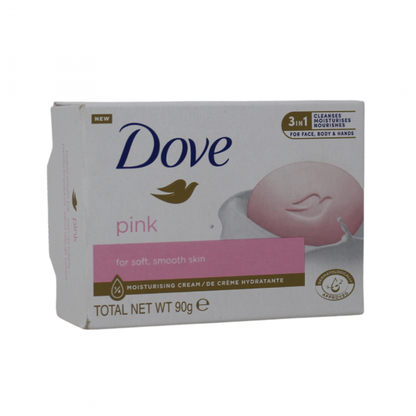 Dove Pink Bar Soap 90g - Gentle Cleansing & Soft Skin