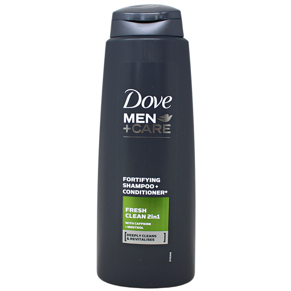 Dove Men+Care 2in1 Fresh Clean Shampoo 400ml - Deeply Cleansing and Refreshing