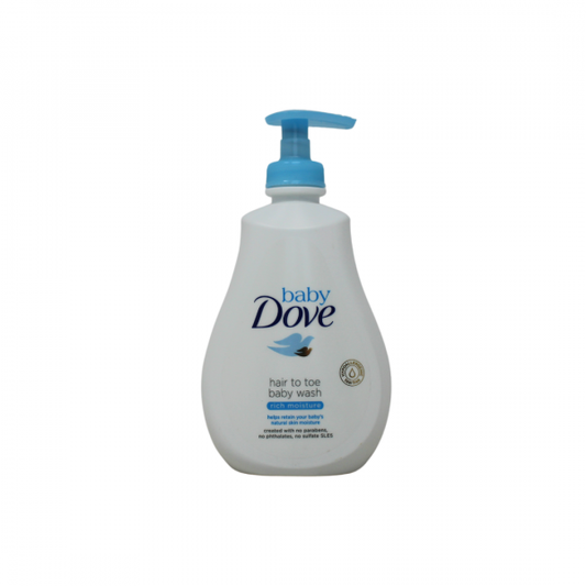 Dove Baby Wash 400ml Head-to-Toe Rich Moisture