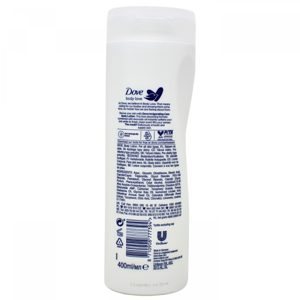 Dove Invigorating Care Avocado Oil Body Wash - 400ml