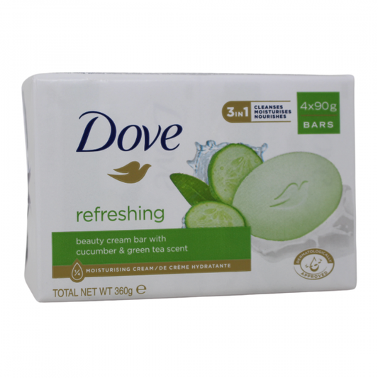 Dove Refreshing Cucumber & Green Tea Bar Soap - 4 Count