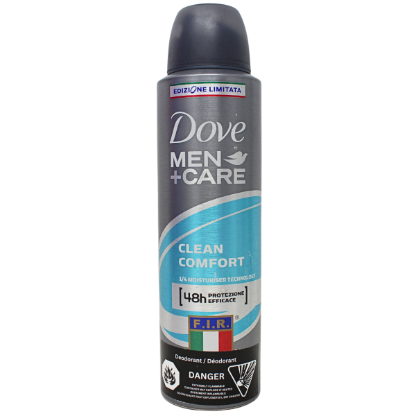 Dove Men+Care Clean Comfort Antiperspirant Spray - 150ml