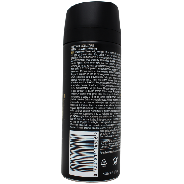 Axe Gold Temptation Body Spray 150ml - Irresistible Allure