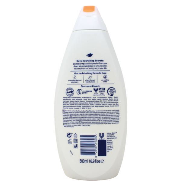 Dove Restoring Care Oil & Cream: Intense Hydration for Silky Smooth Hair - 500ml
