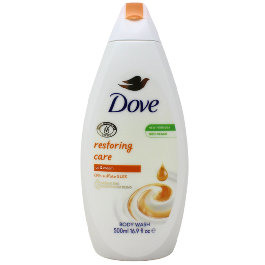 Dove Restoring Care Oil & Cream: Intense Hydration for Silky Smooth Hair - 500ml