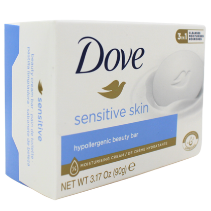 Dove Sensitive Hypoallergenic Bar Soap - Gentle Cleansing for Delicate Skin