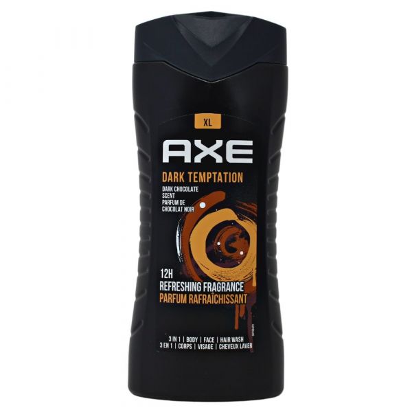 AXE Dark Temptation 3-in-1 Body Wash, Shampoo & Conditioner - 400ml