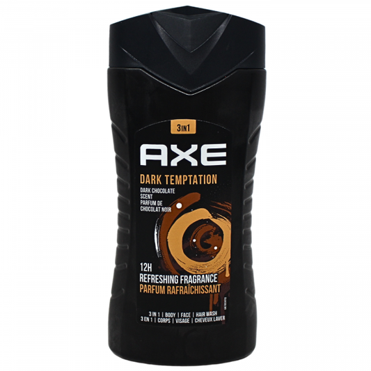 Axe Dark Temptation 3-in-1 Body, Hair, and Face Wash - 250ml