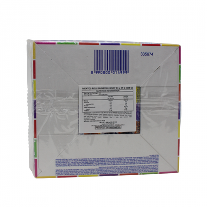 Mentos Rainbow Candy Rolls - 24 Pack