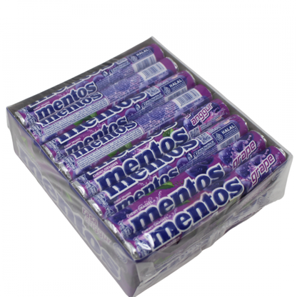 Mentos Grape Roll 24-Pack: Bursting with Fruity Flavor