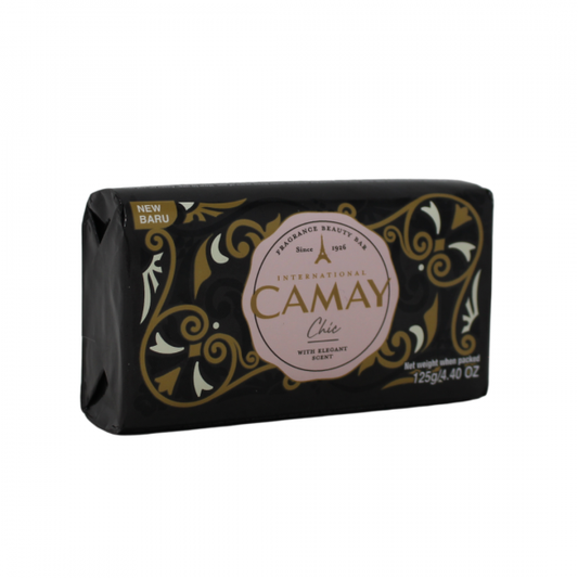 Camay Chic Black Bar Soap - 125g: Indulge in Noir Elegance