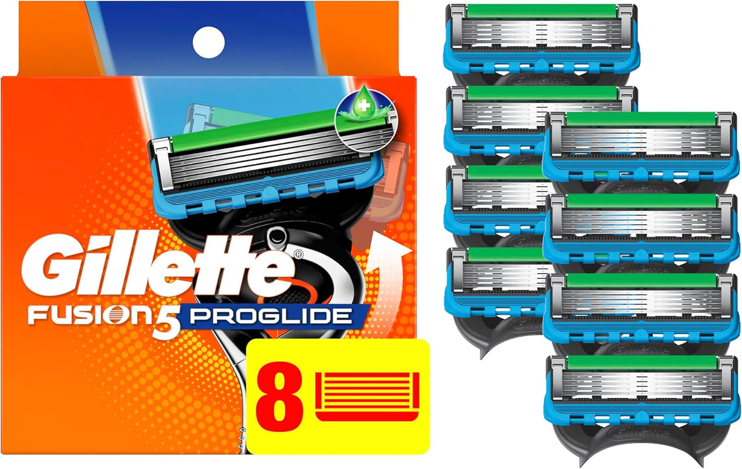 Gillette Fusion5 ProGlide Razor Blade Refills - 8 Cartridges