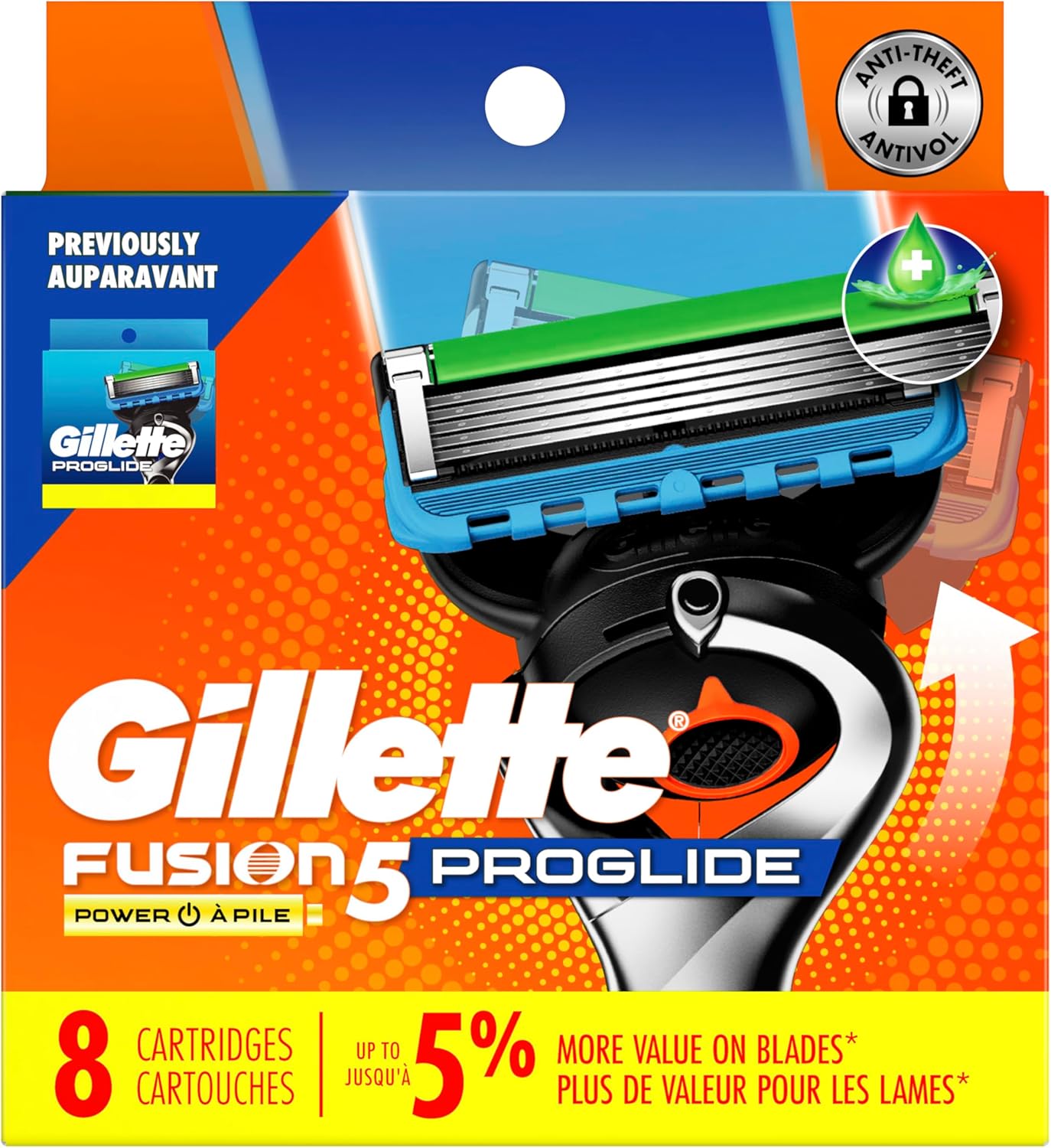 Gillette Fusion5 ProGlide Razor Blade Refills - 8 Cartridges